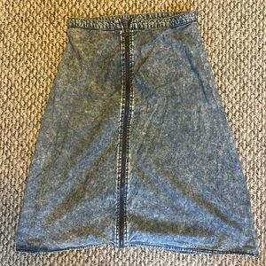 Forever 21 Blue A-Line Denim Skirt